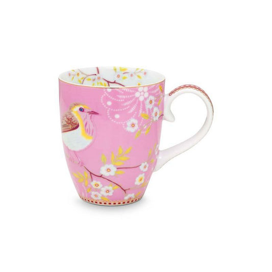 PIP STUDIO BECHER LARGE EARLY BIRDS PINK