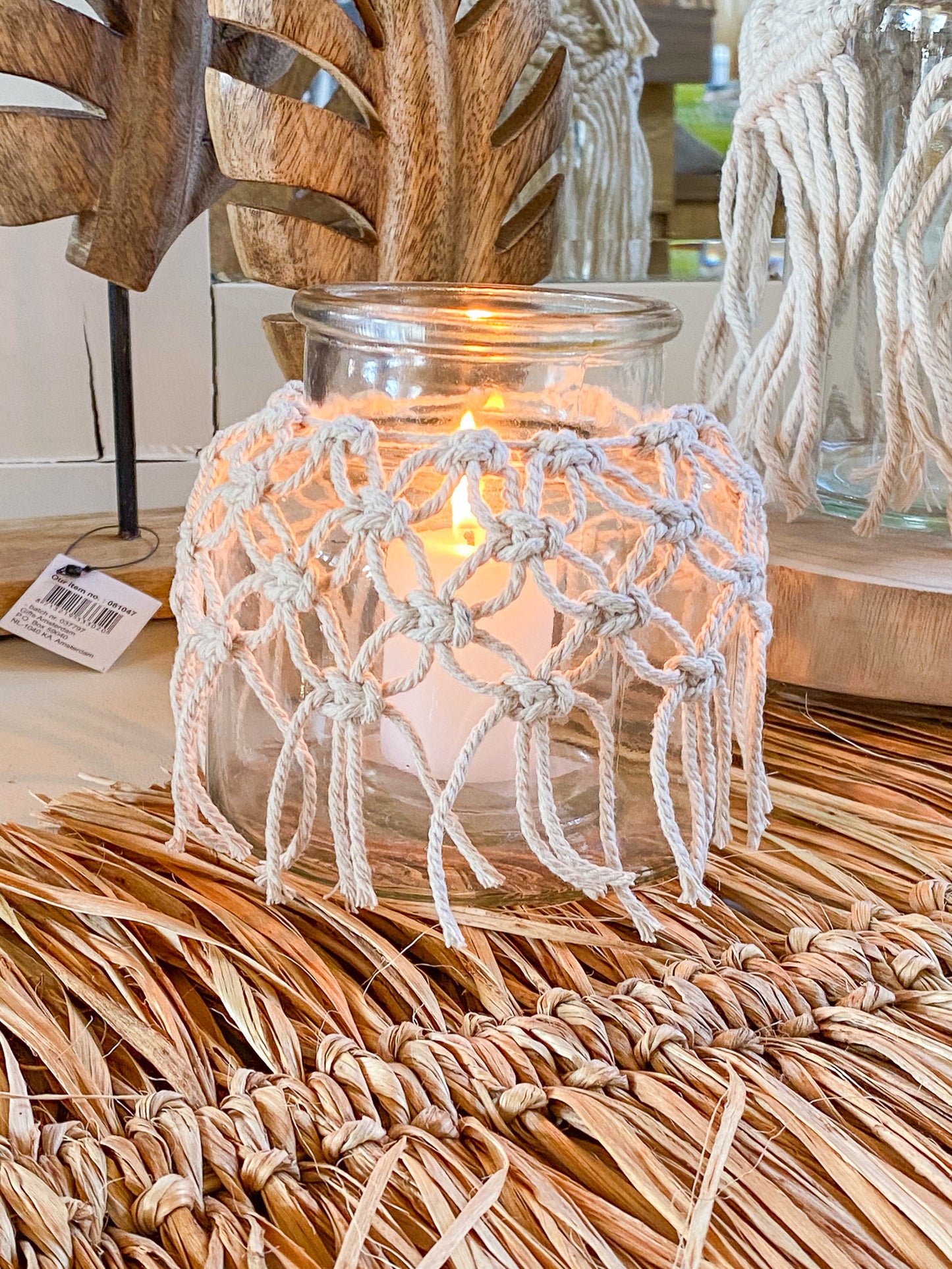 CLAYRE & EEF DEKOGLAS MIT MAKRAMEE