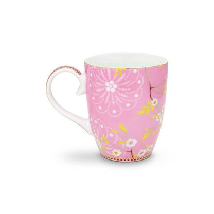 PIP STUDIO BECHER LARGE EARLY BIRDS PINK
