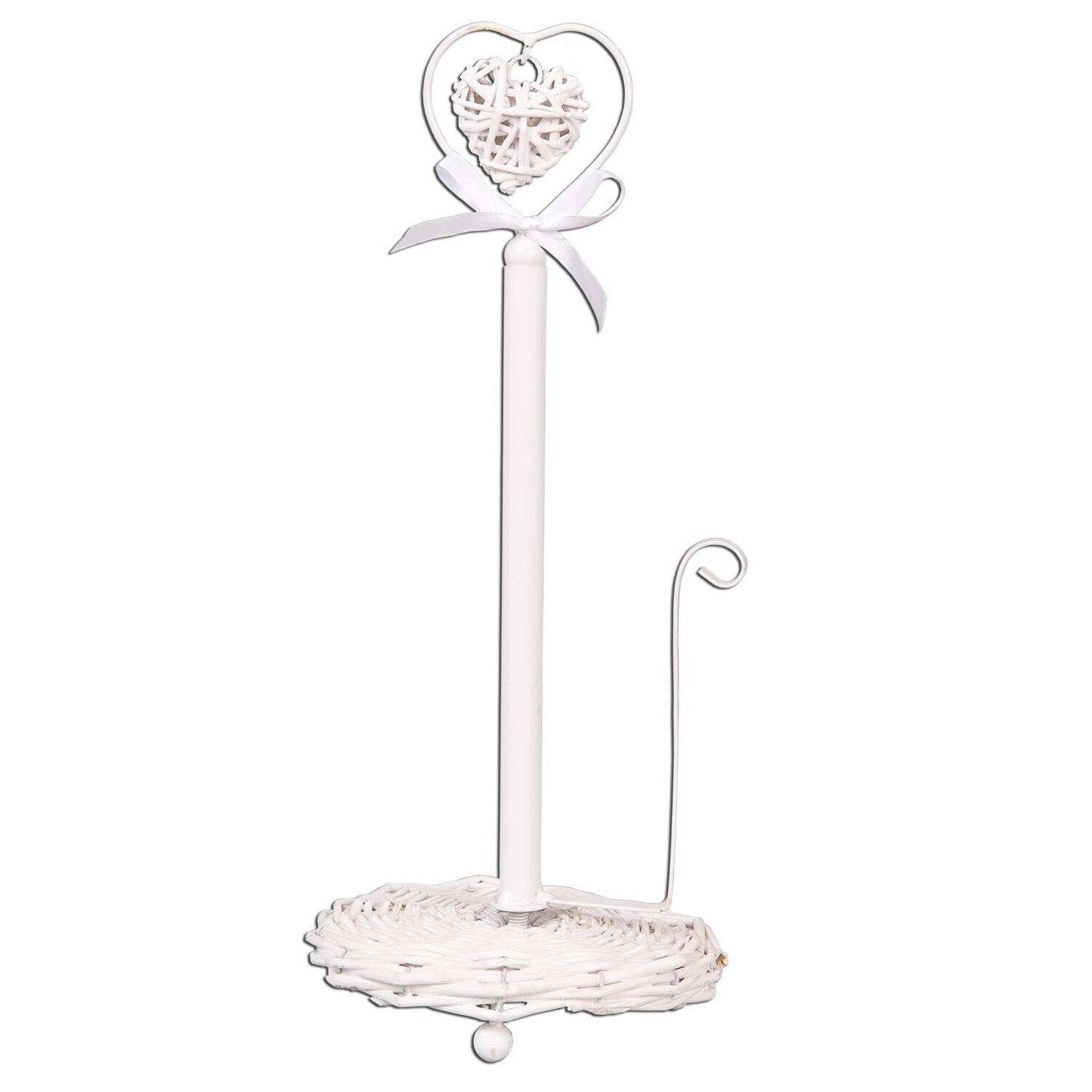 CLAYRE & EEF KÜCHENROLLENHALTER RATTAN WEIß