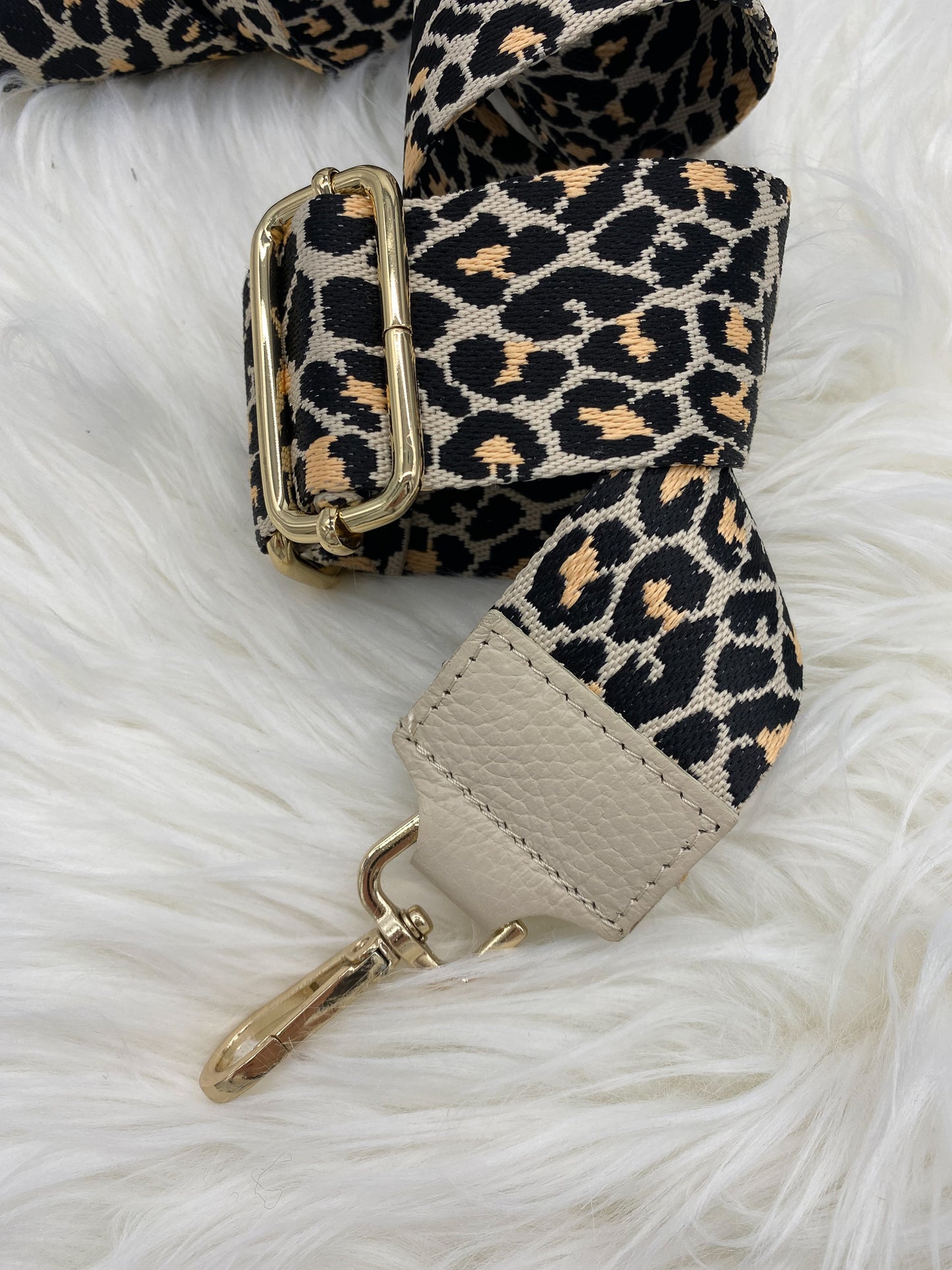 TASCHENGURT CREME / BEIGE LEOPARD