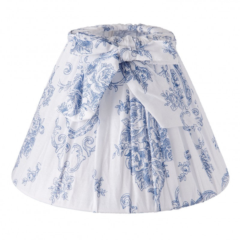 CLAYRE & EEF LAMPENSCHIRM BLAU GEBLÜMT