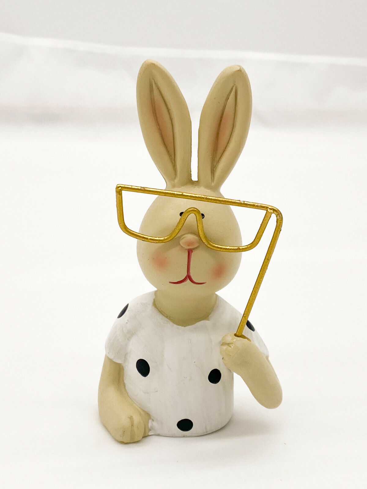 G.WURM HASE MIT BRILLE GEPUNKTET