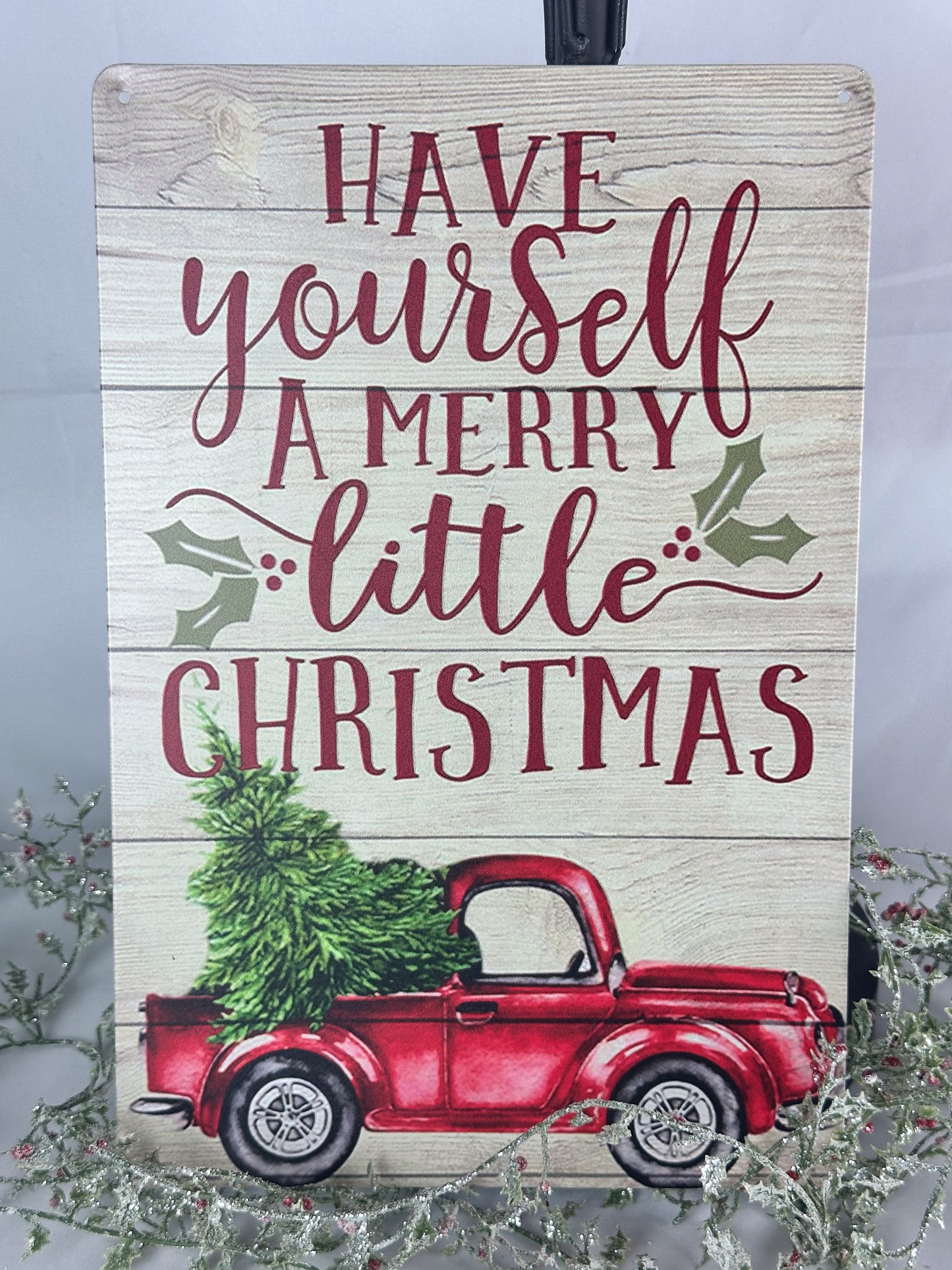 METALL SCHILD CHRISTMAS