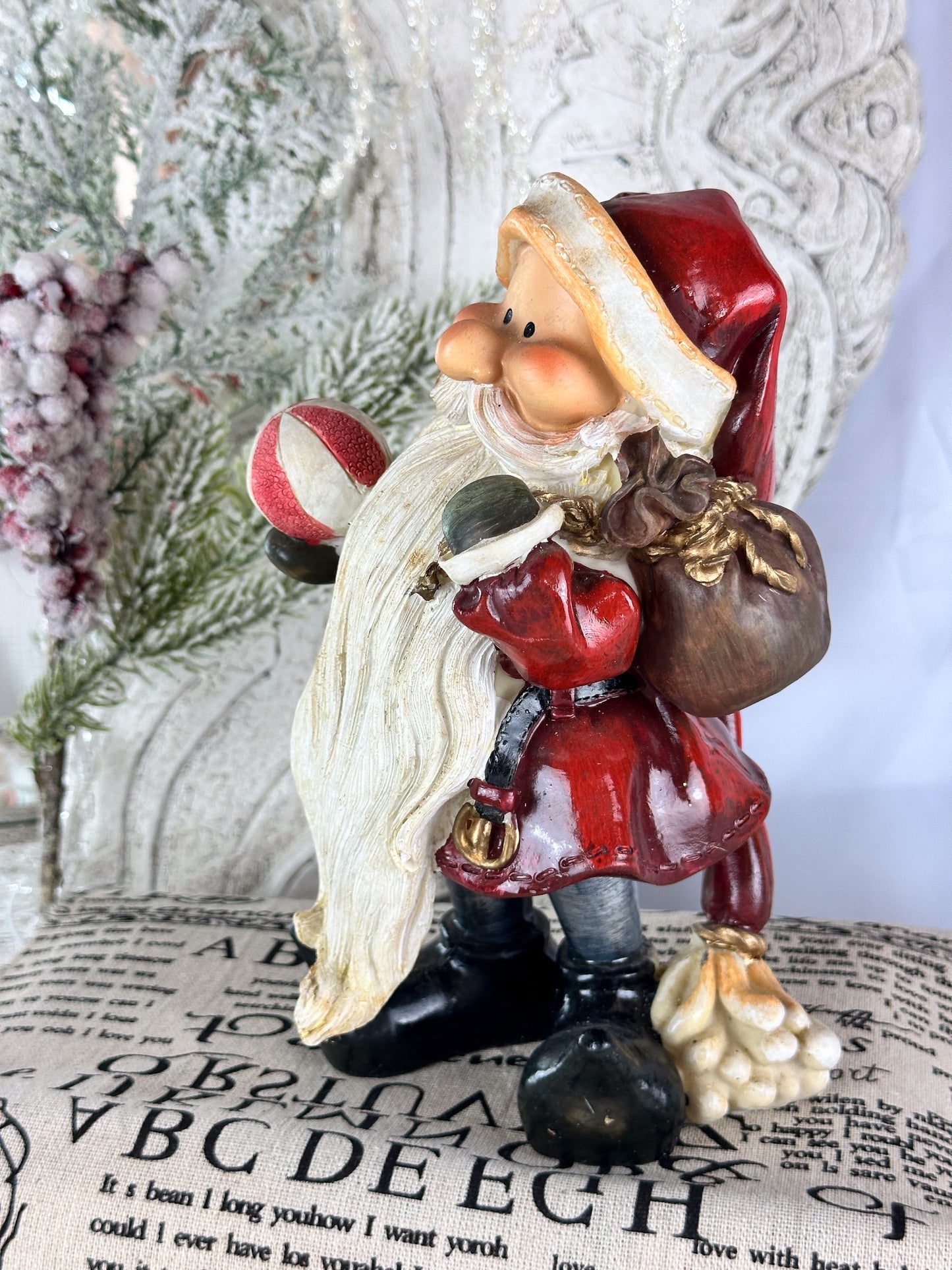 DEKOFIGUR WEIHNACHTSMANN MIT SACK