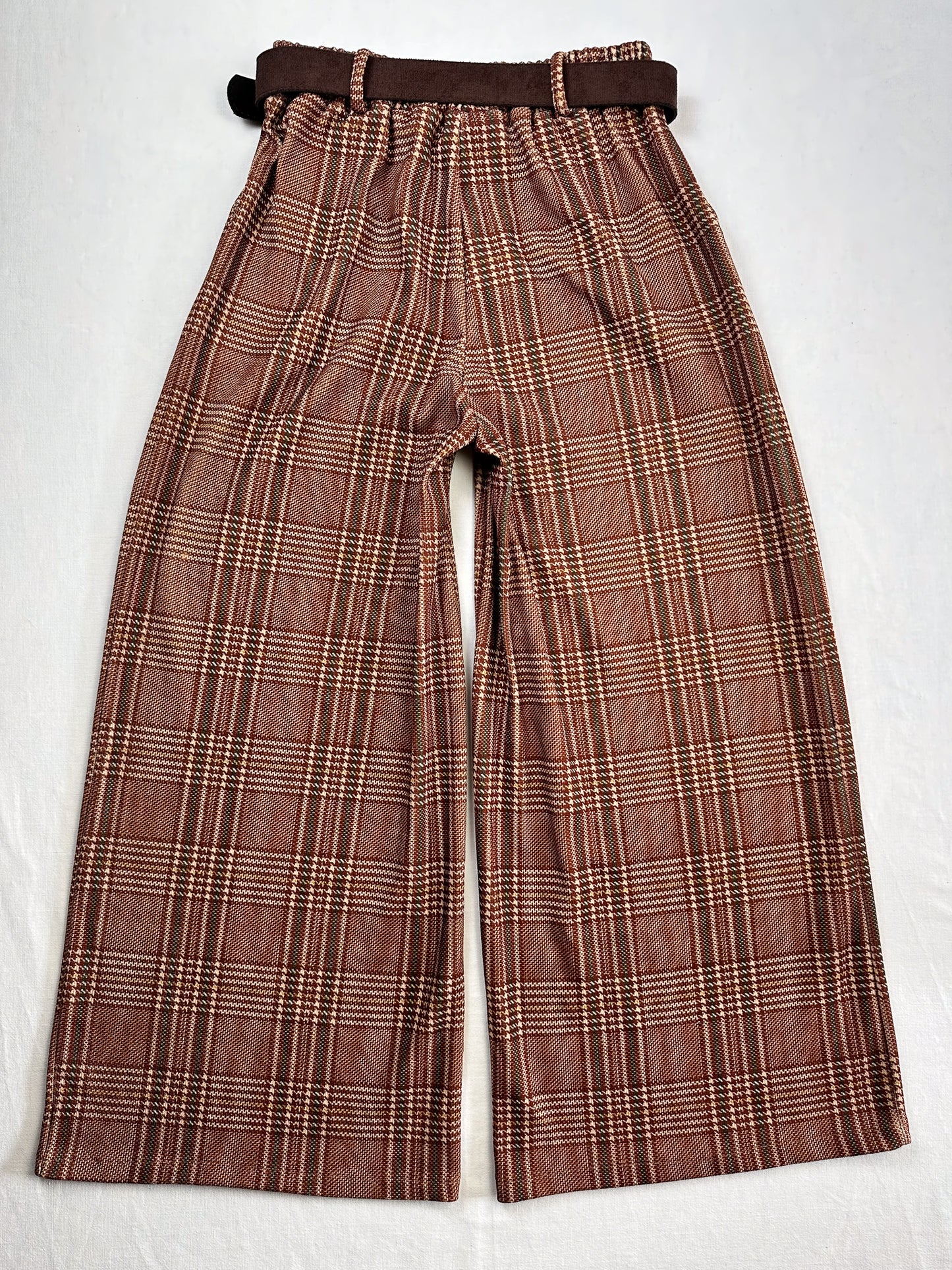 WEITE HOSE KARIERT ROST