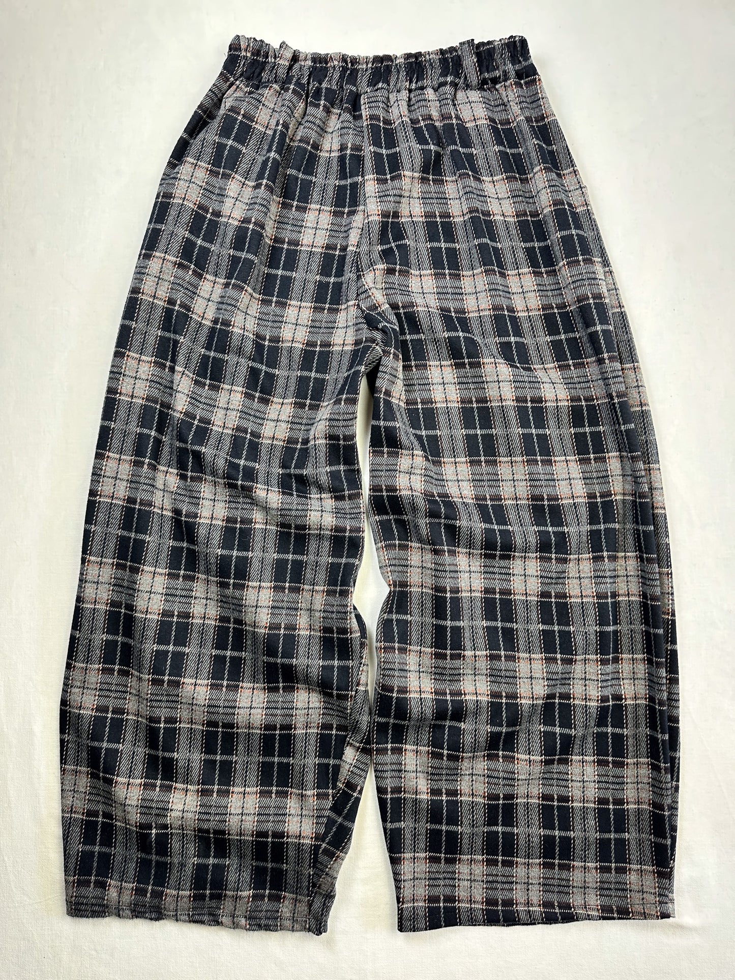 BALLONHOSE kariert Blau