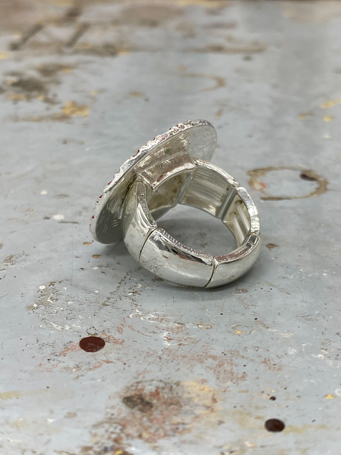 Cocktail - Stretch - Ring Lebensbaum Rot