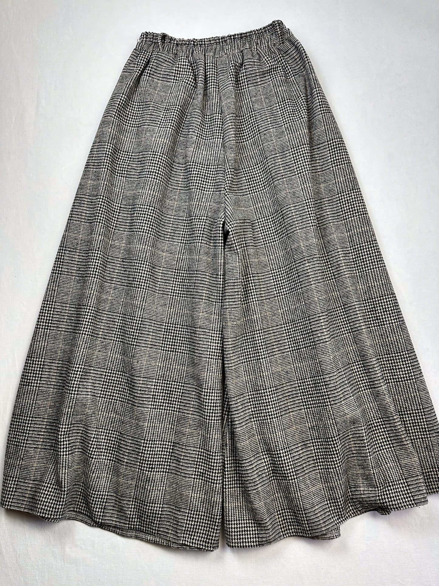 YOUR & SELF extra weite HOSE KARIERT GRAU