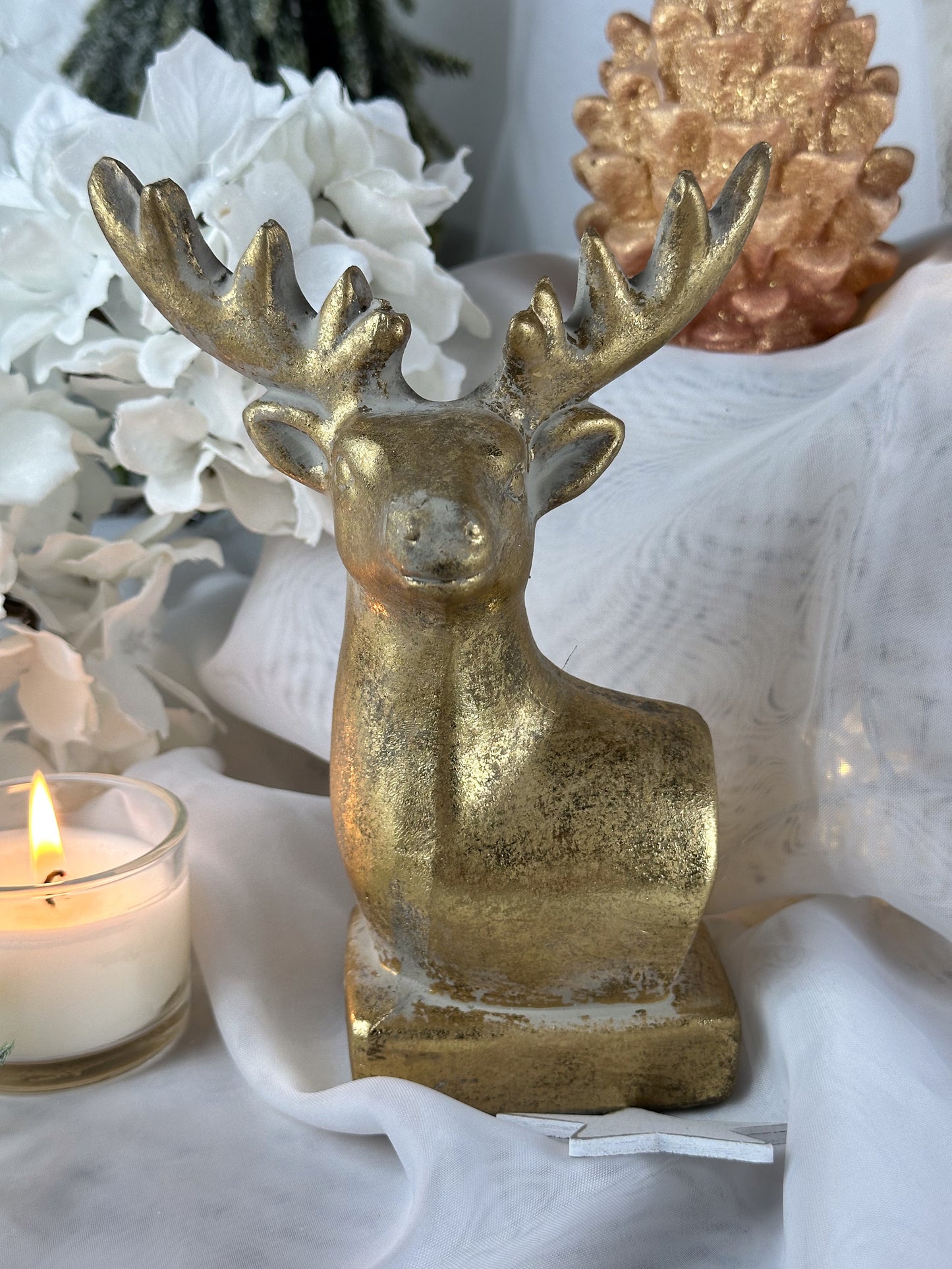 DEKOFIGUR HIRSCH GOLD KLEIN