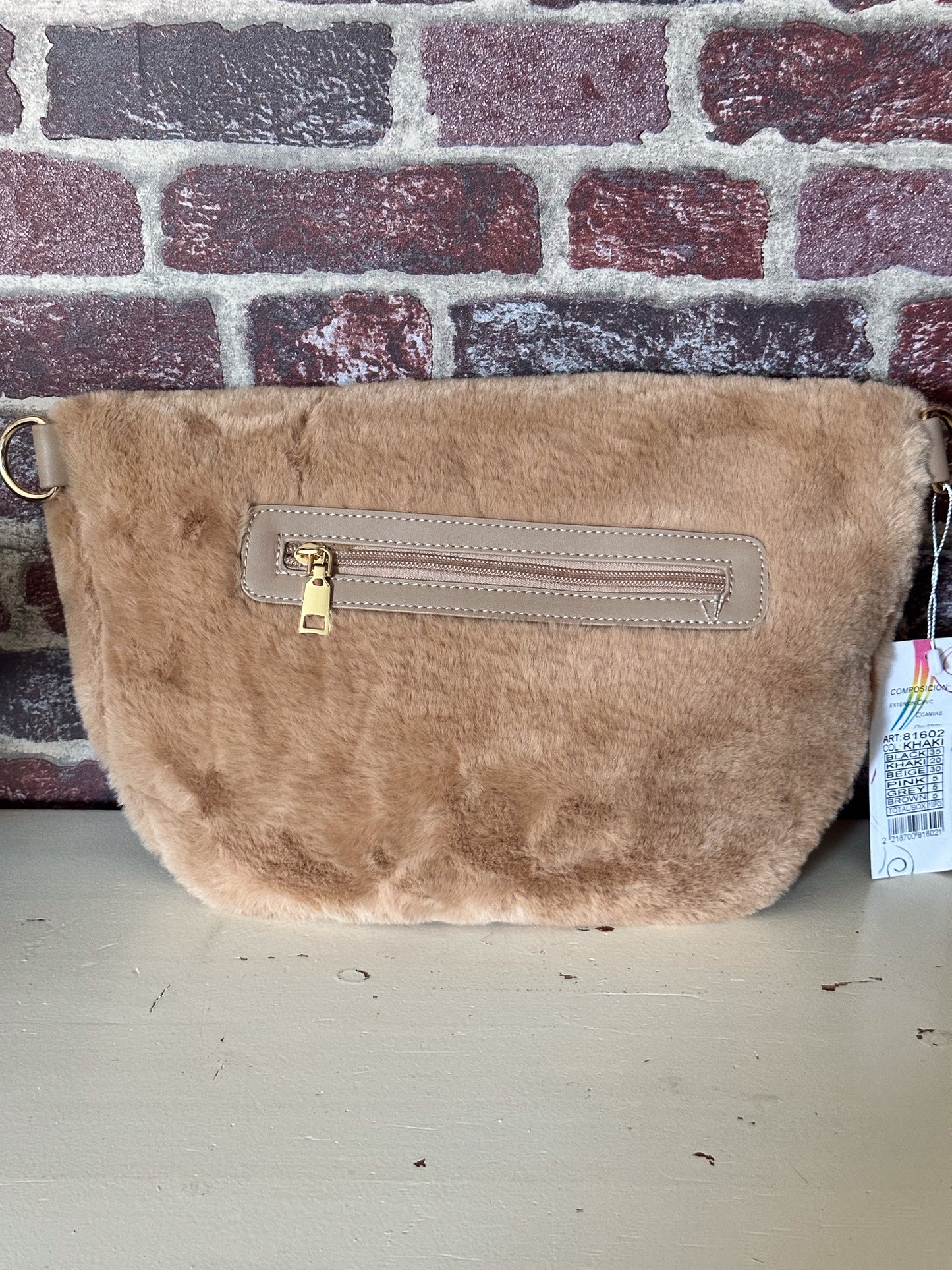 CROSSBODY KUSCHELFELL TASCHE BAUCHTASCHE