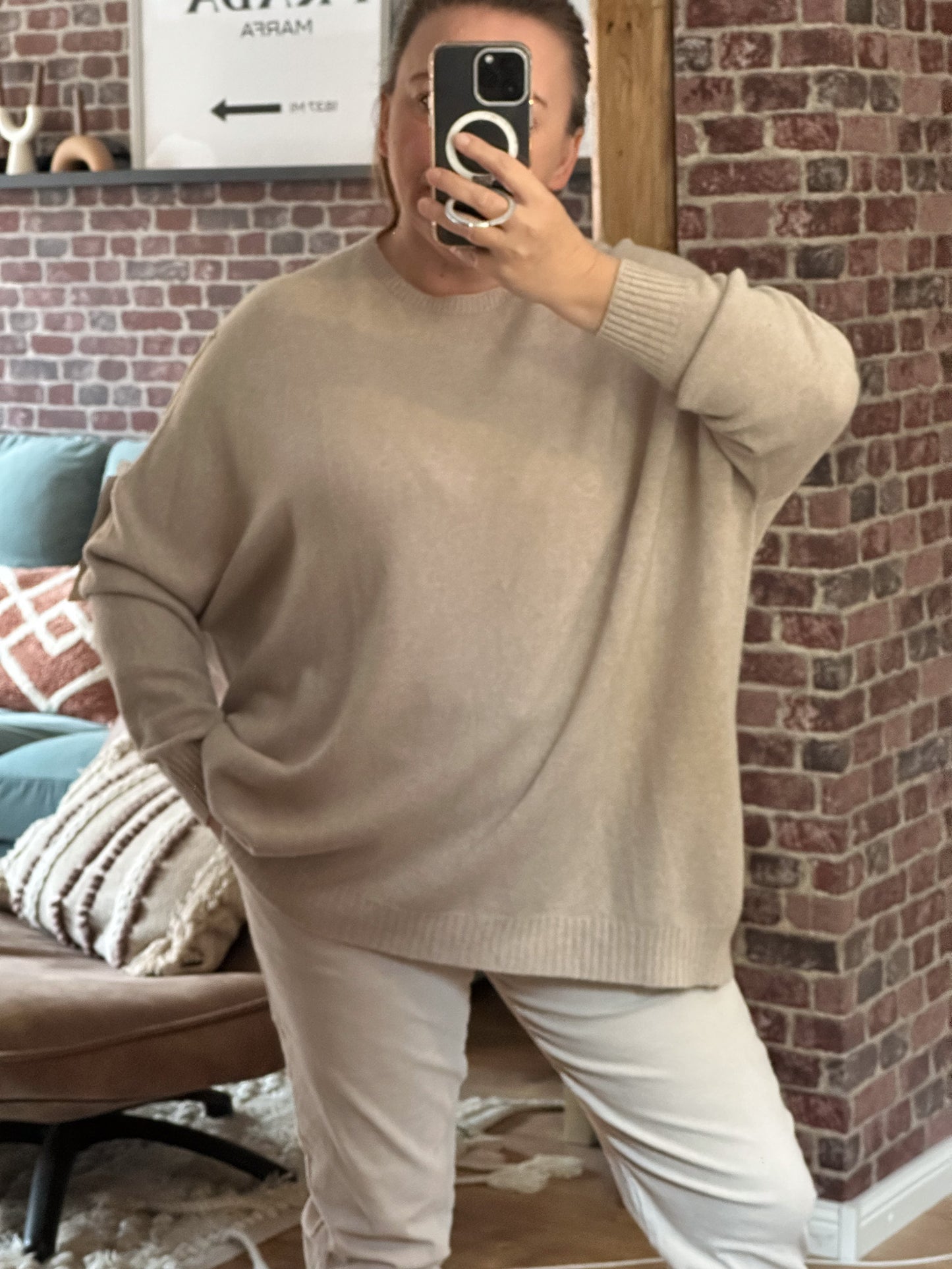 MONDAY AFTERNOON FEINSTRICK PULLOVER OVERSIZE