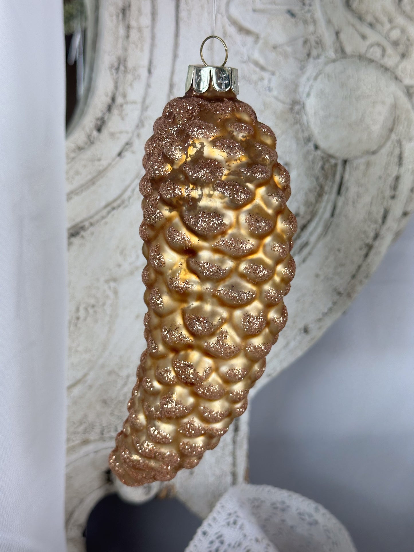 BAUMKUGEL ZAPFEN GOLD