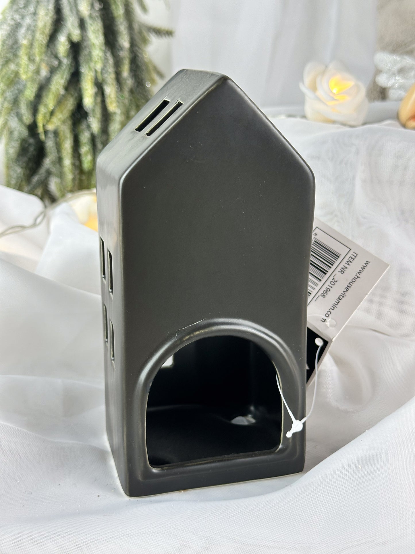 TEELICHTHALTER HAUS SCHWARZ