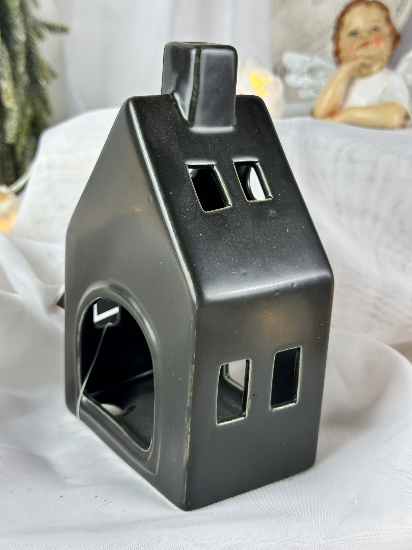 TEELICHTHALTER HAUS SCHWARZ