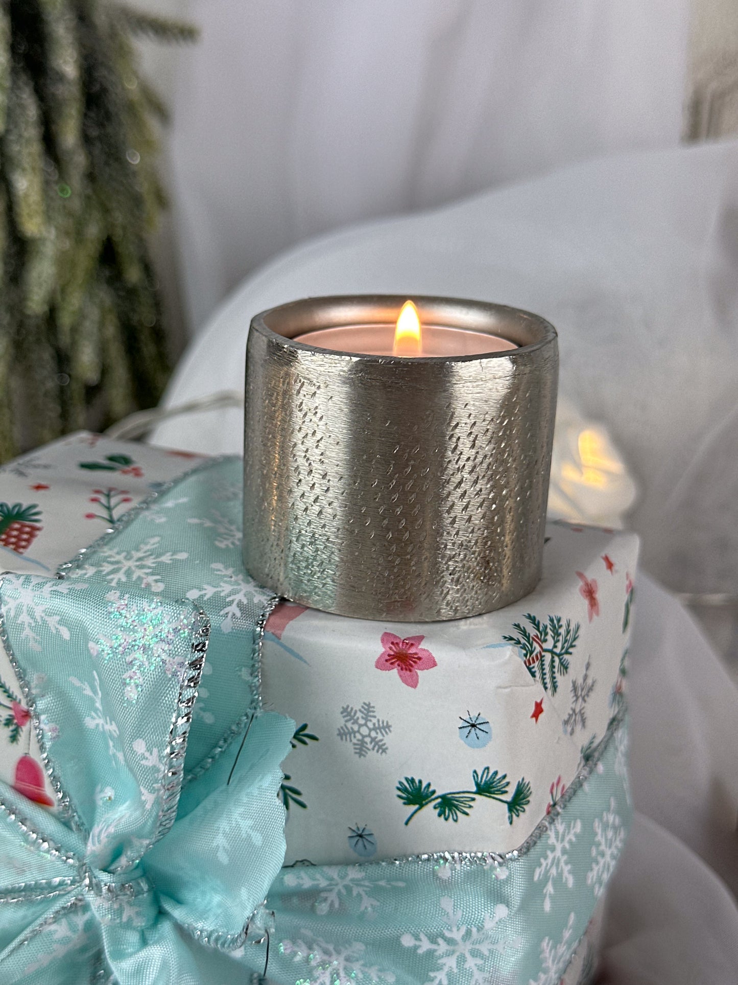 TEELICHTHALTER SILBER