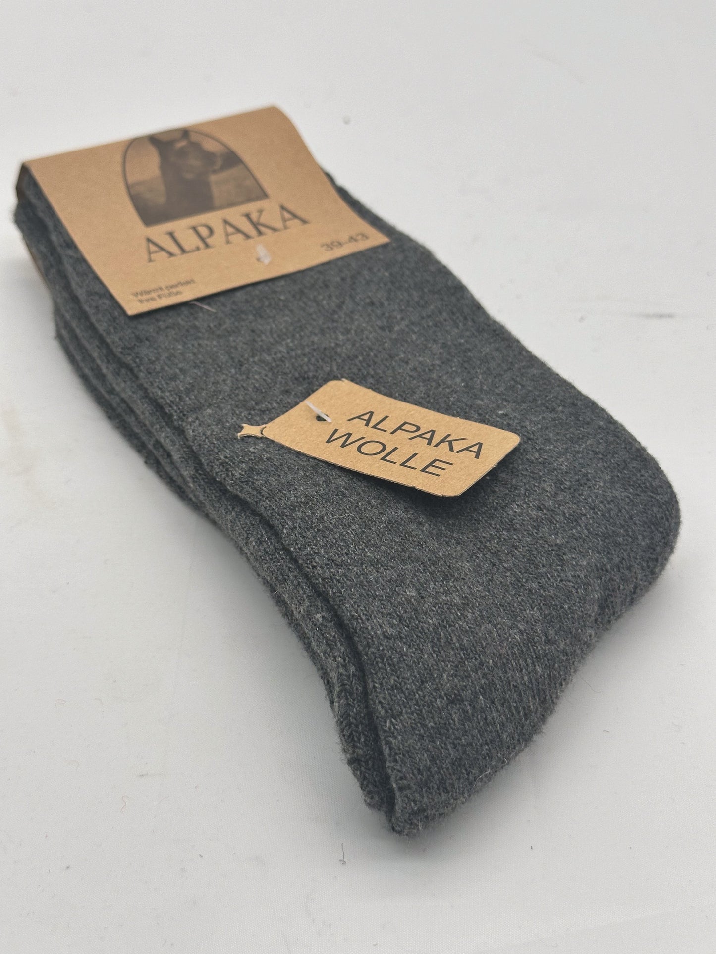 ALPAKA Socken glatt Damen & Herren