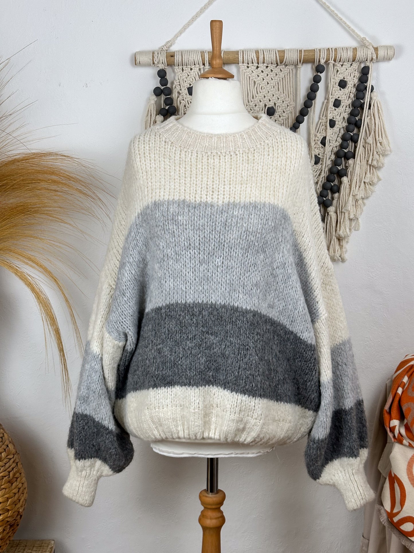 PULLOVER BLOCKSTREIFEN