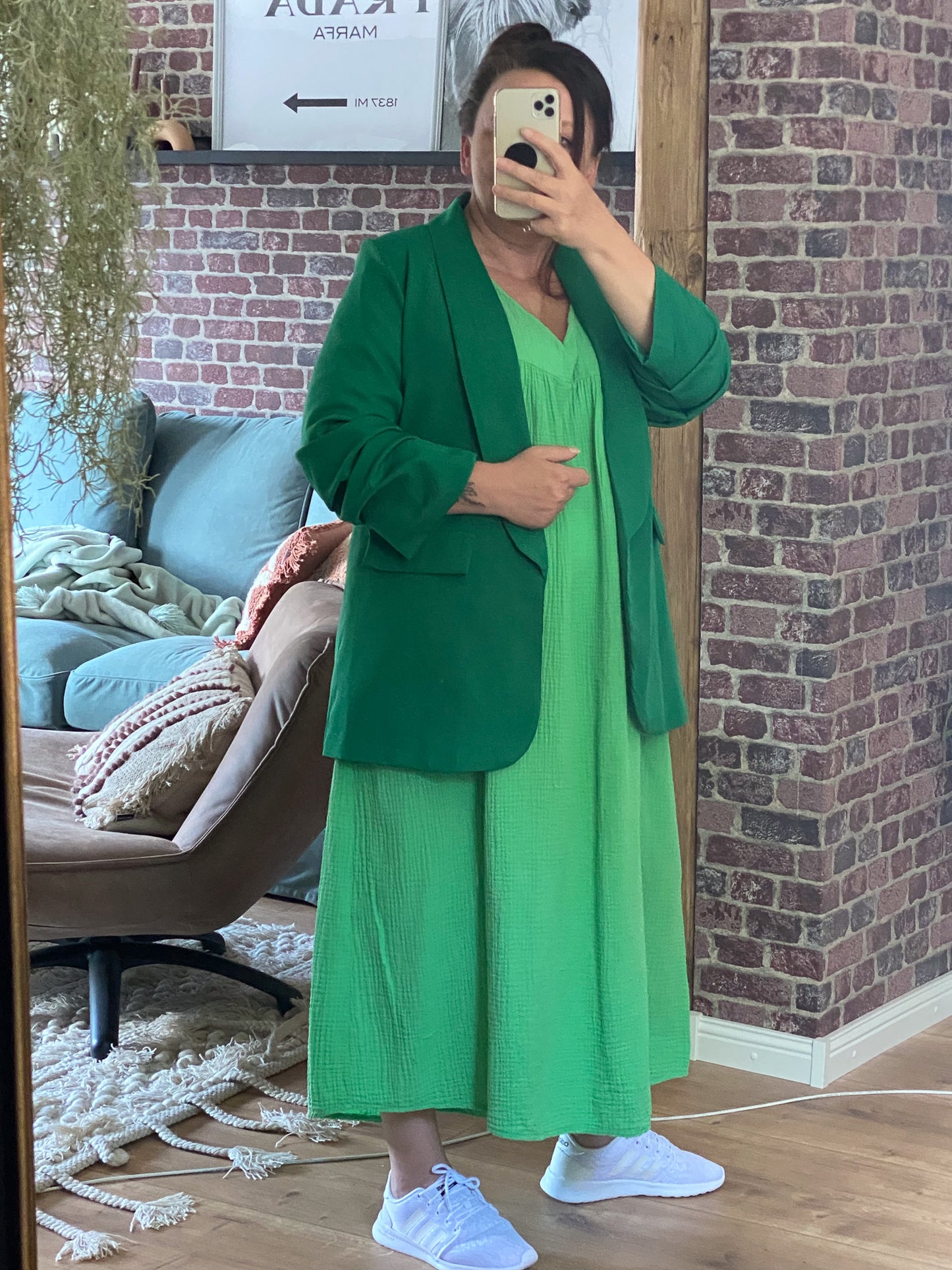 BLAZER MIT GERAFFTEN ÄRMEL
