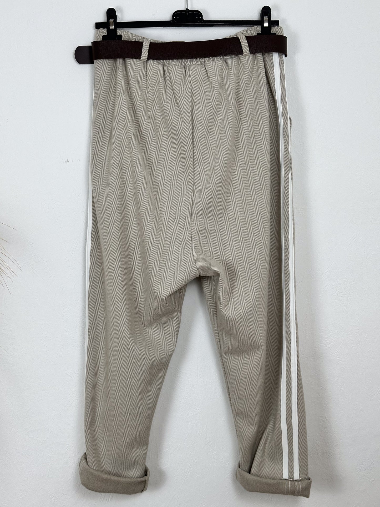 XUNA WARME HOSE FISCHGRÄTENMUSTER