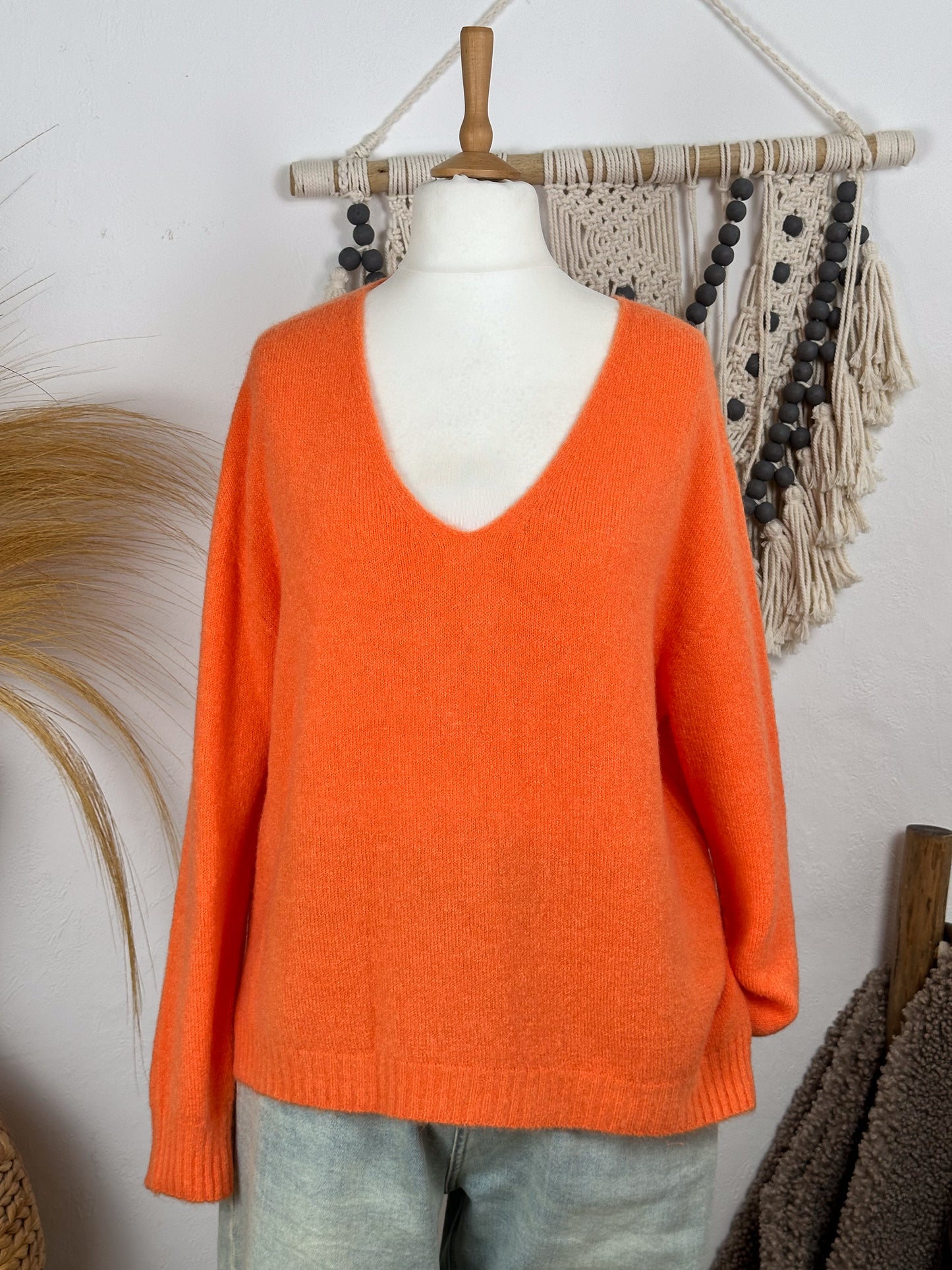 ALPAKA BASIC PULLOVER V-AUSSCHNITT