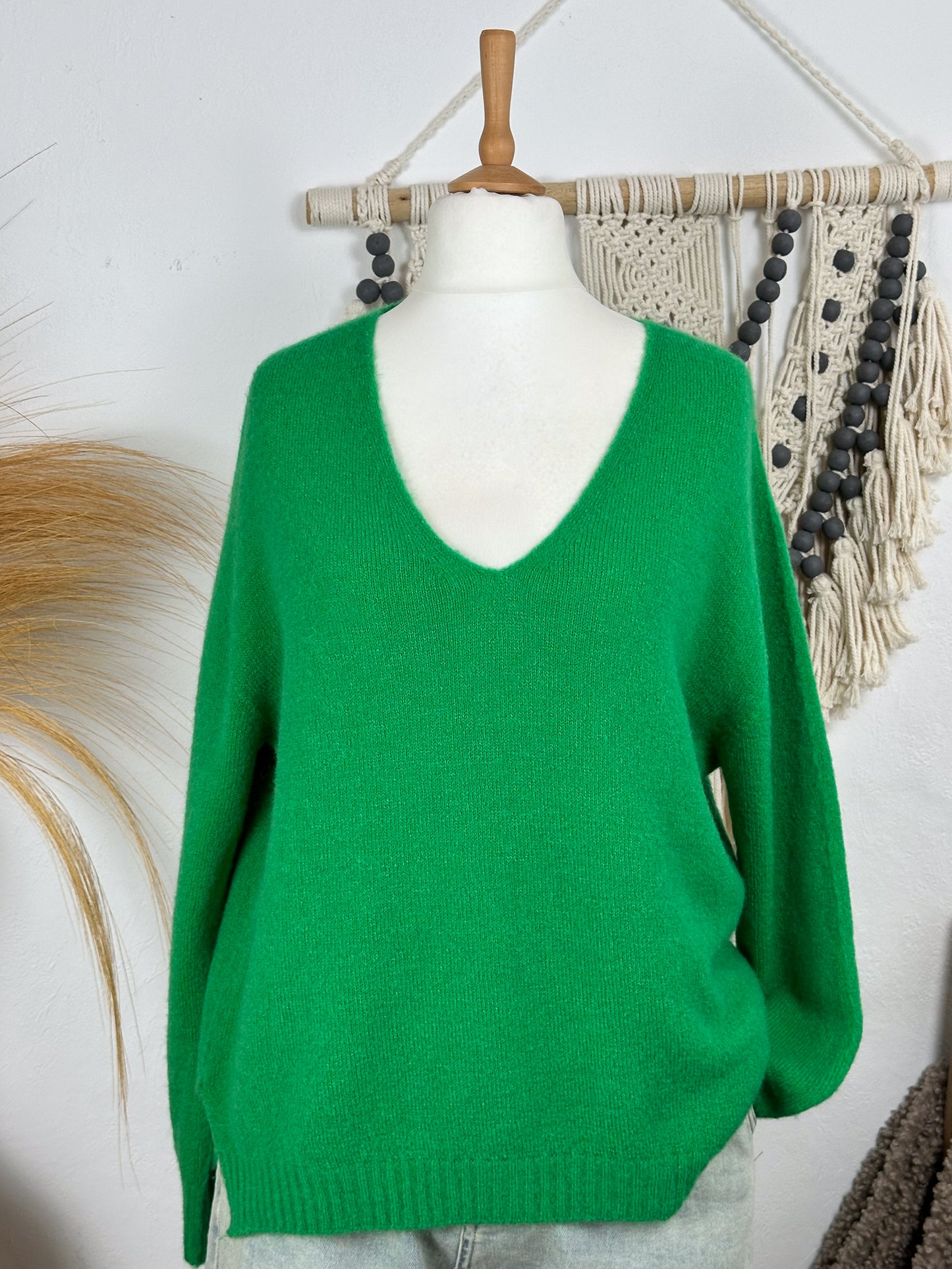 ALPAKA BASIC PULLOVER V-AUSSCHNITT