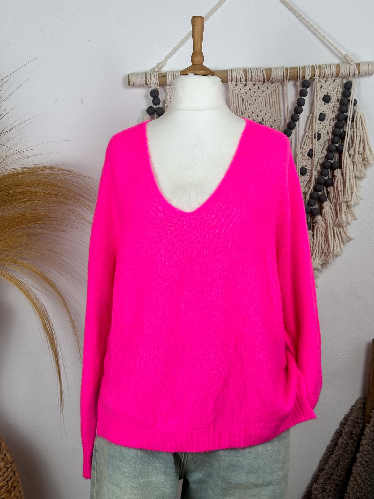 ALPAKA BASIC PULLOVER V-AUSSCHNITT