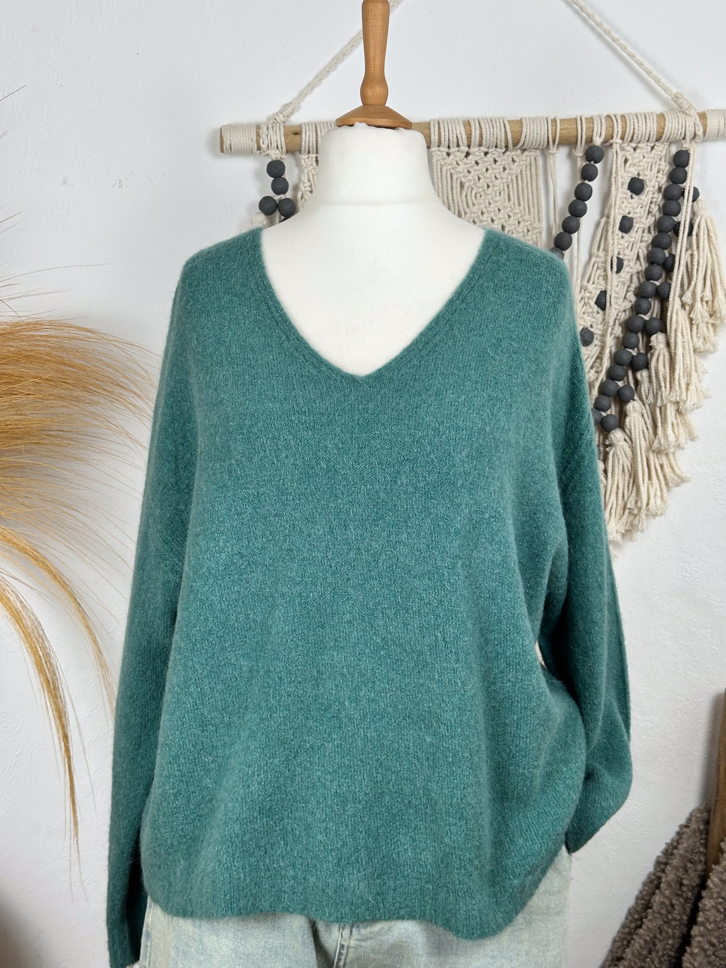 ALPAKA BASIC PULLOVER V-AUSSCHNITT