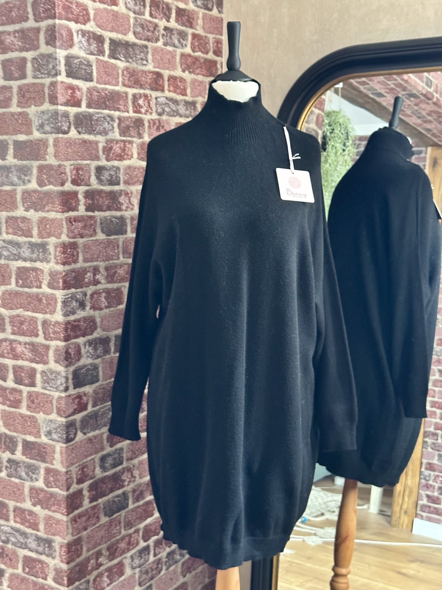 FEINSTRICK LONGPULLOVER BONNY SCHWARZ