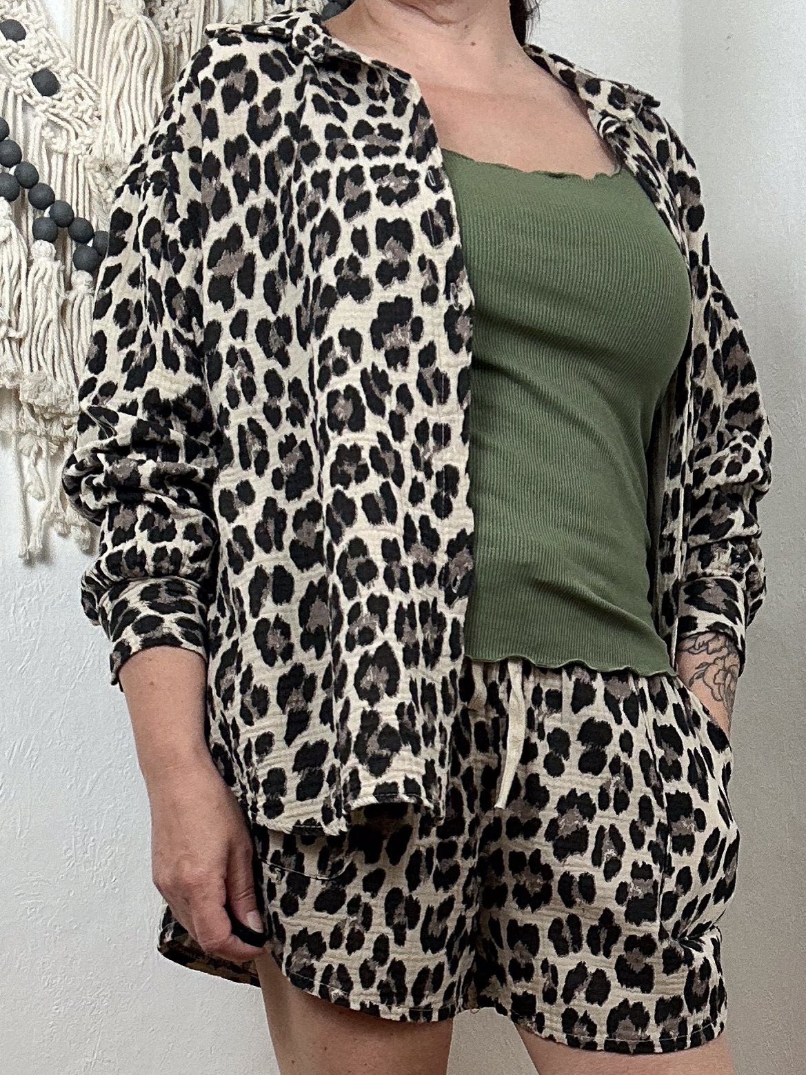 MUSSELIN KOMBI LEOPARD