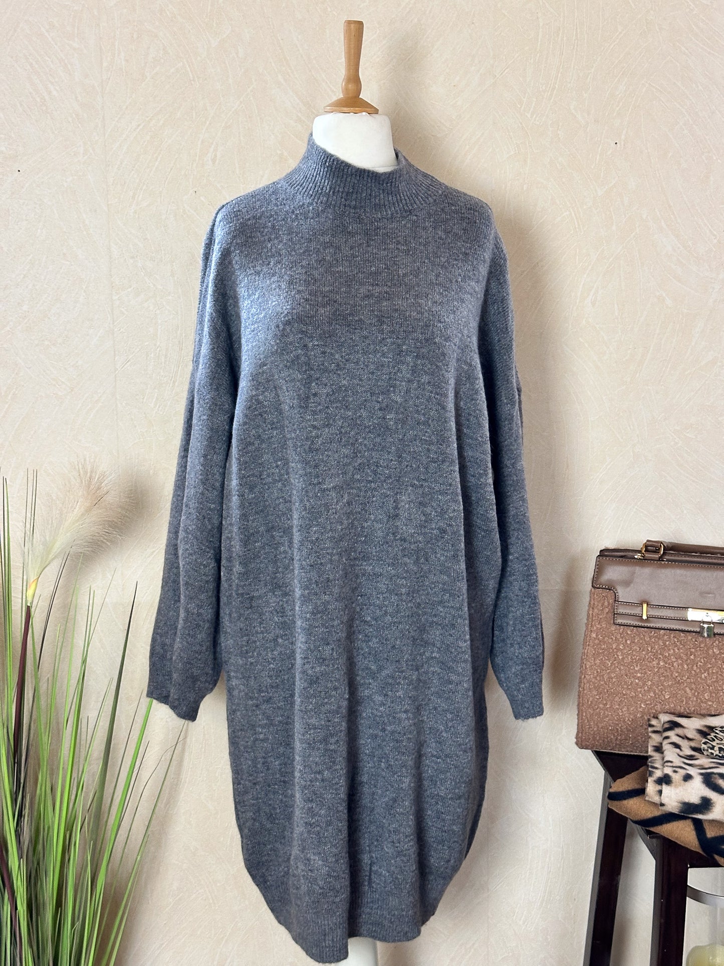 ALPAKA STRICKKLEID LONGPULLOVER ILSA