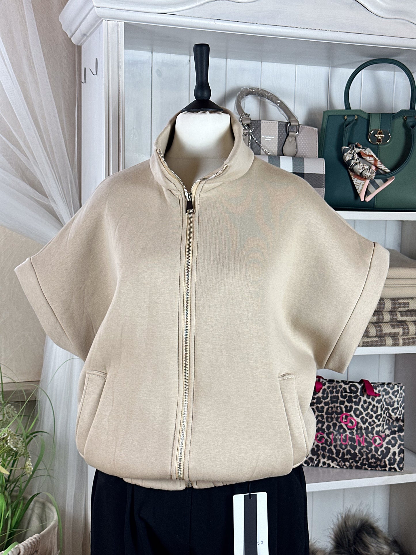SWEAT WESTE OVERSIZE BEIGE