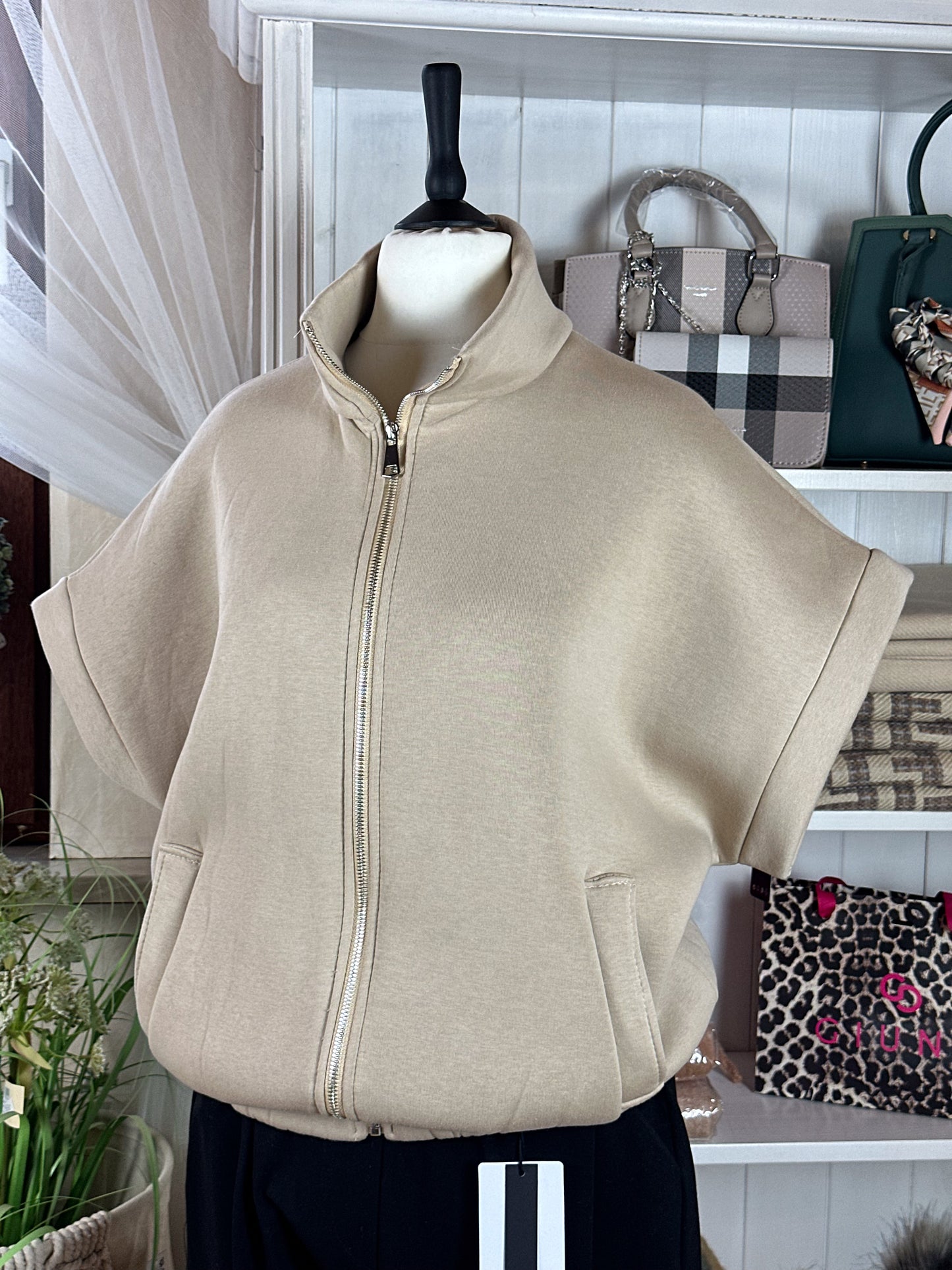 SWEAT WESTE OVERSIZE BEIGE