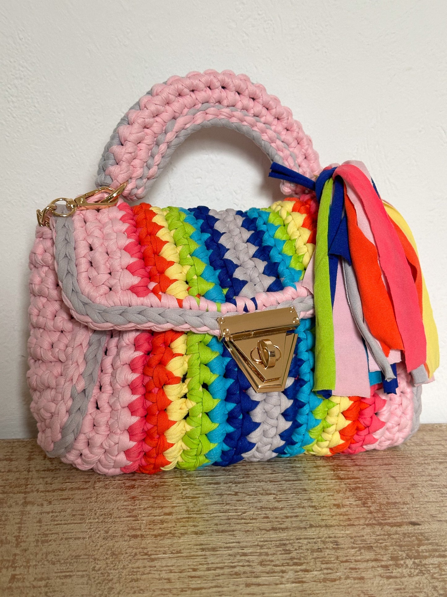 Häkeltasche Bunt Reinbow