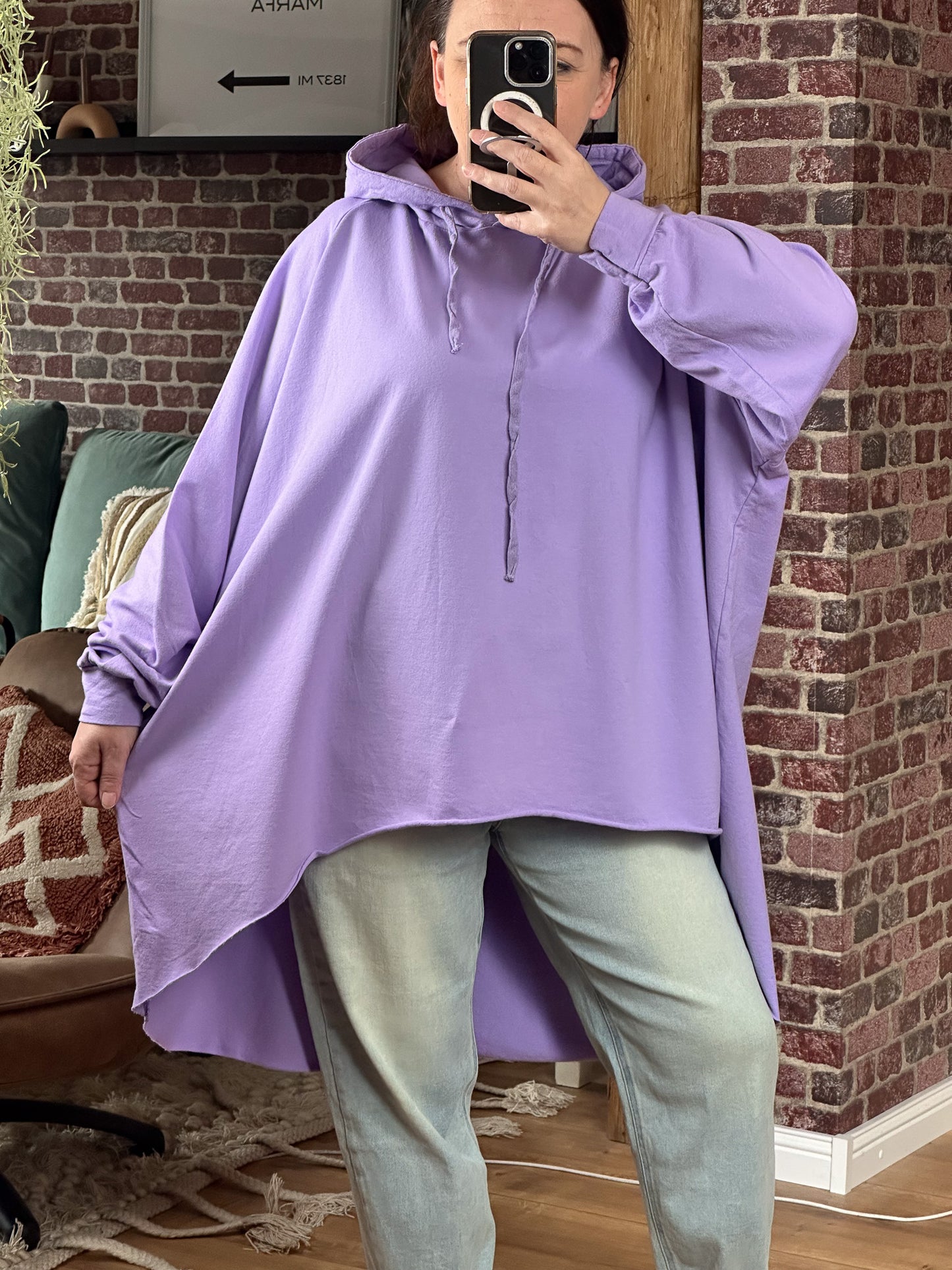 OVERSIZE VOKUHILA HOODIE DILANA FLIEDER