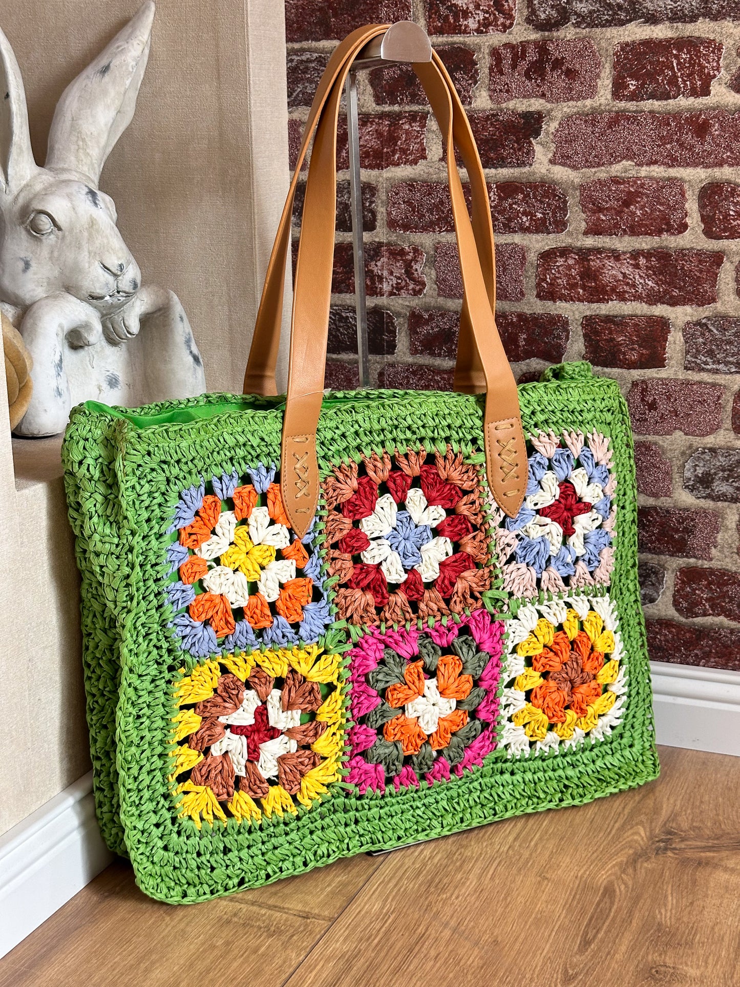 HÄKELTASCHE CROCHET GRÜN