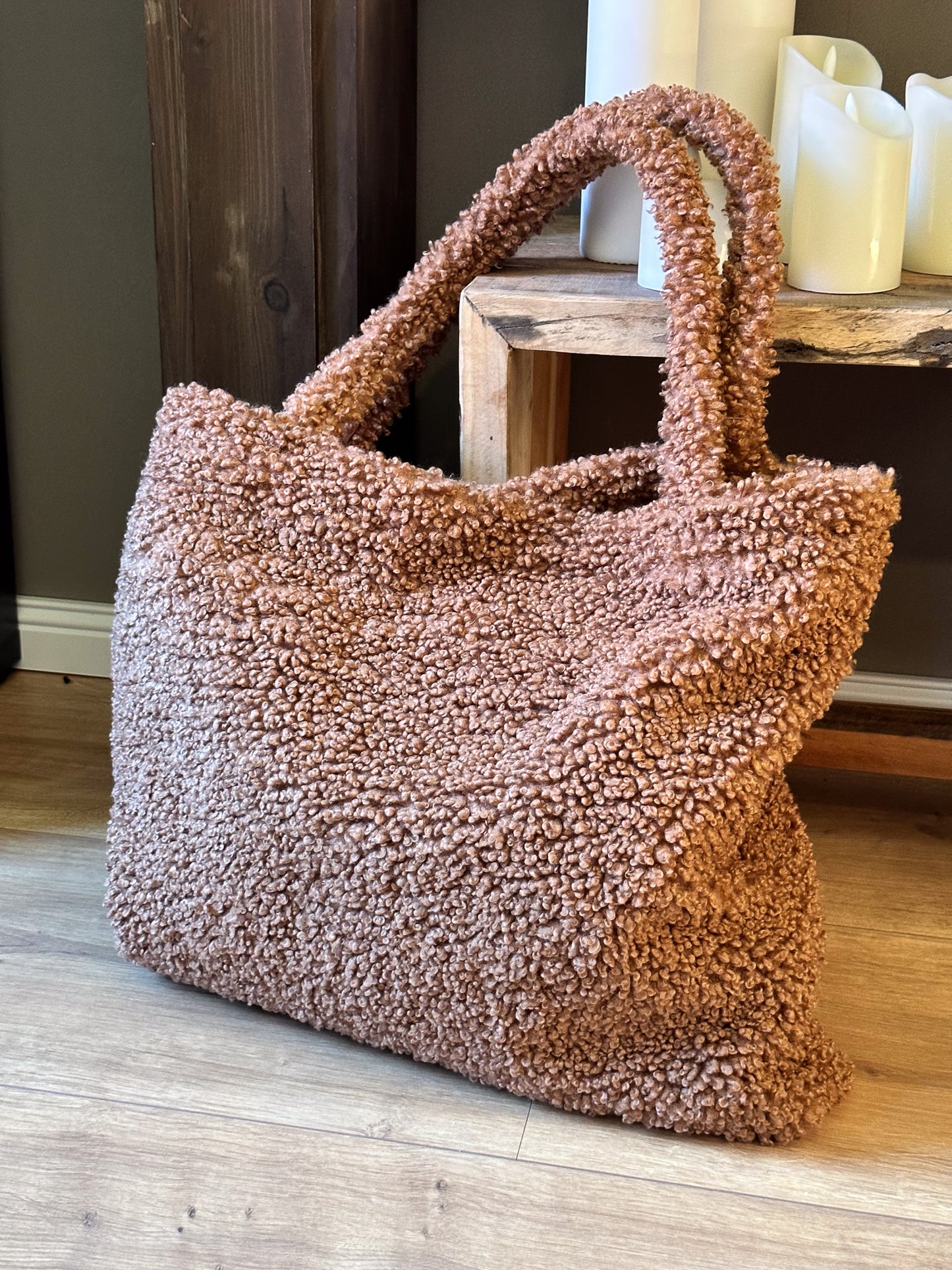 VERA PELLE XXL TEDDYFELL SHOPPER