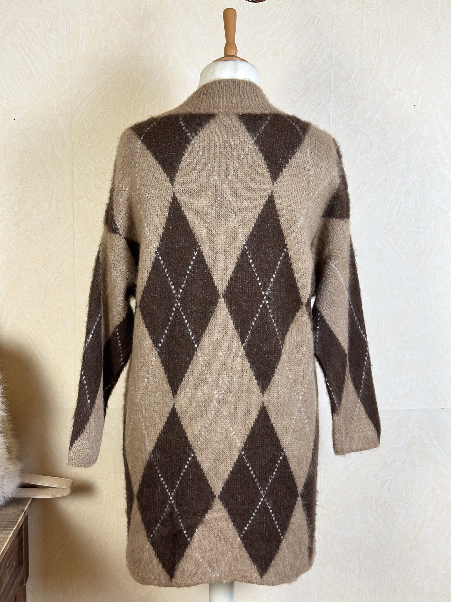 LONGPULLOVER RAUTEN MUSTER mehrere Farben