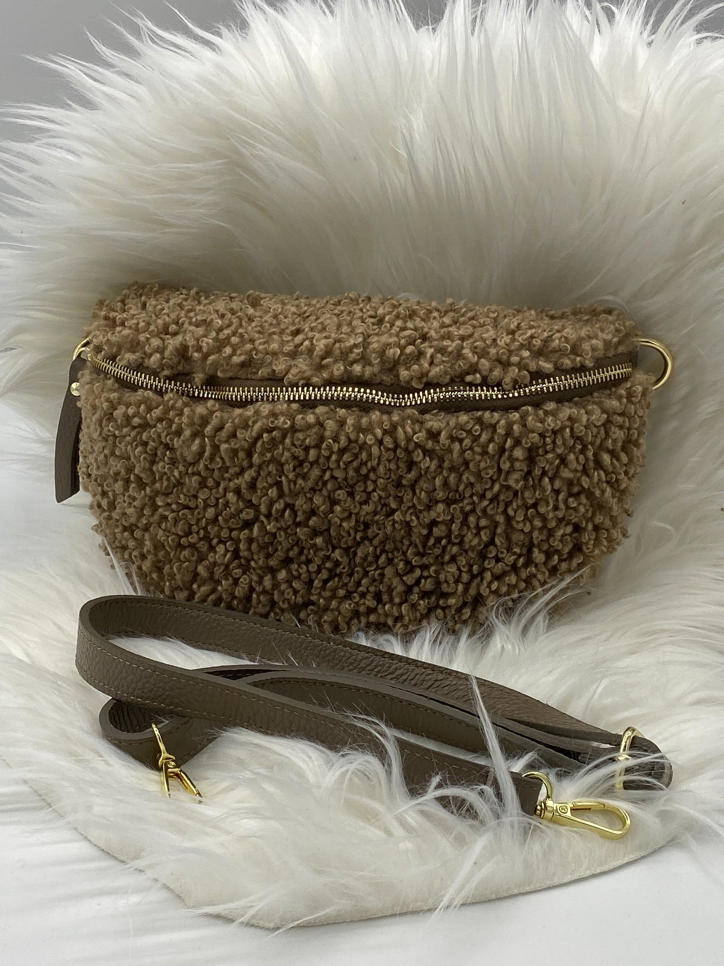 TEDDYFELL BAUCHTASCHE MEDIUM TAUPE