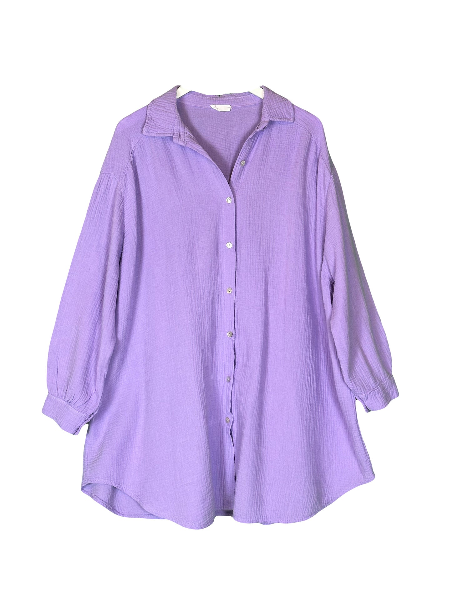 MUSSELIN ULTRA OVERSIZE BLUSE LONG versch. Farben