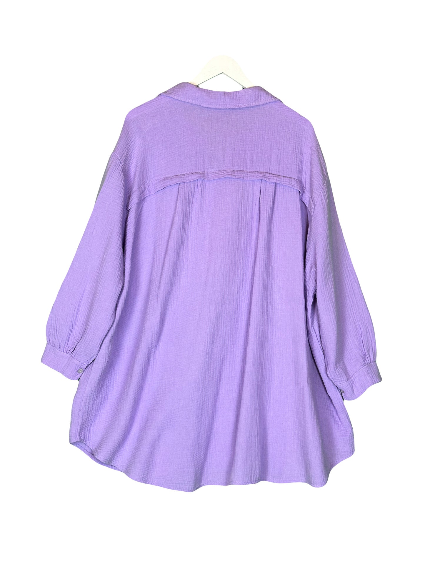 MUSSELIN ULTRA OVERSIZE BLUSE LONG versch. Farben