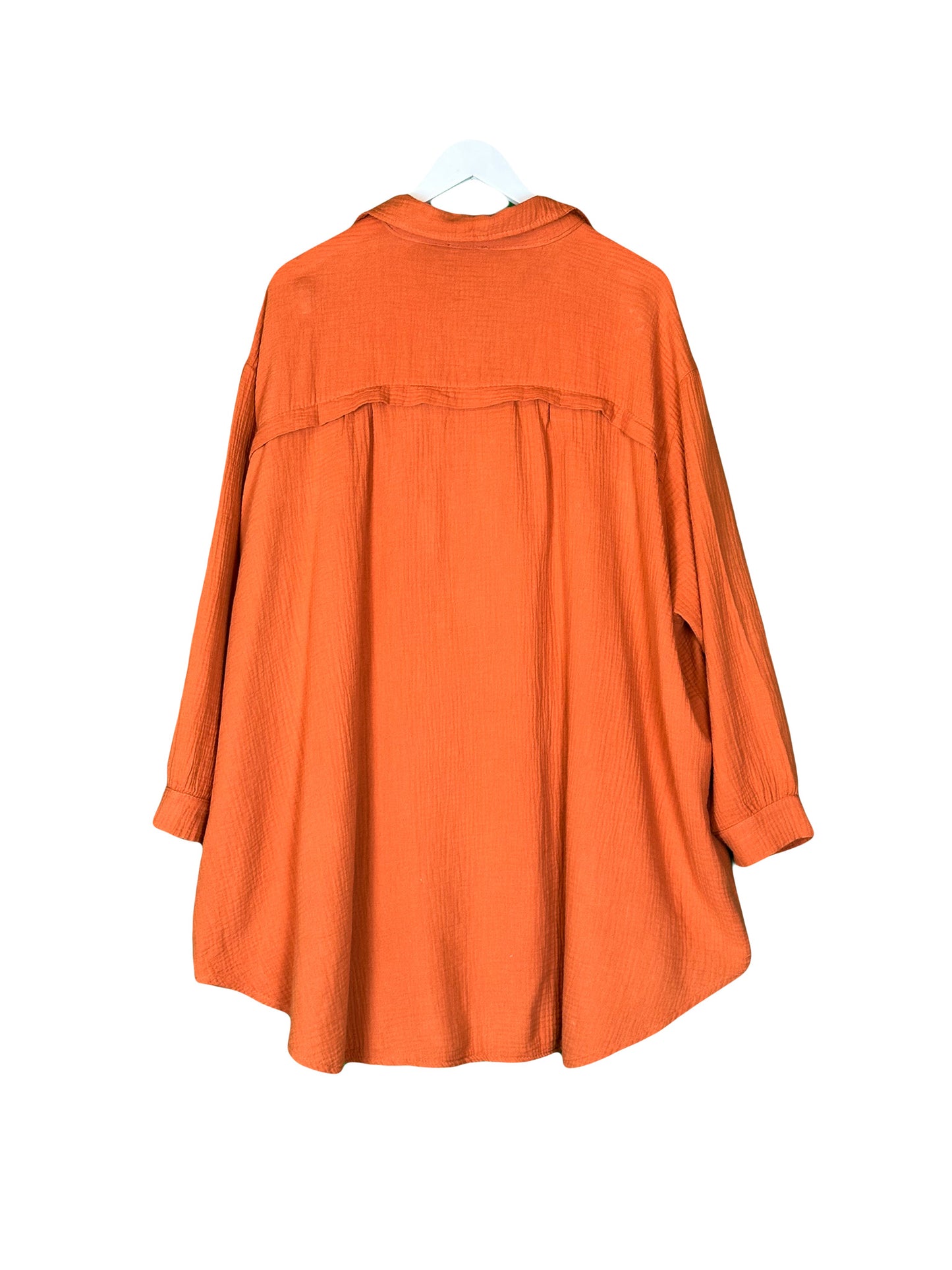 MUSSELIN ULTRA OVERSIZE BLUSE LONG versch. Farben