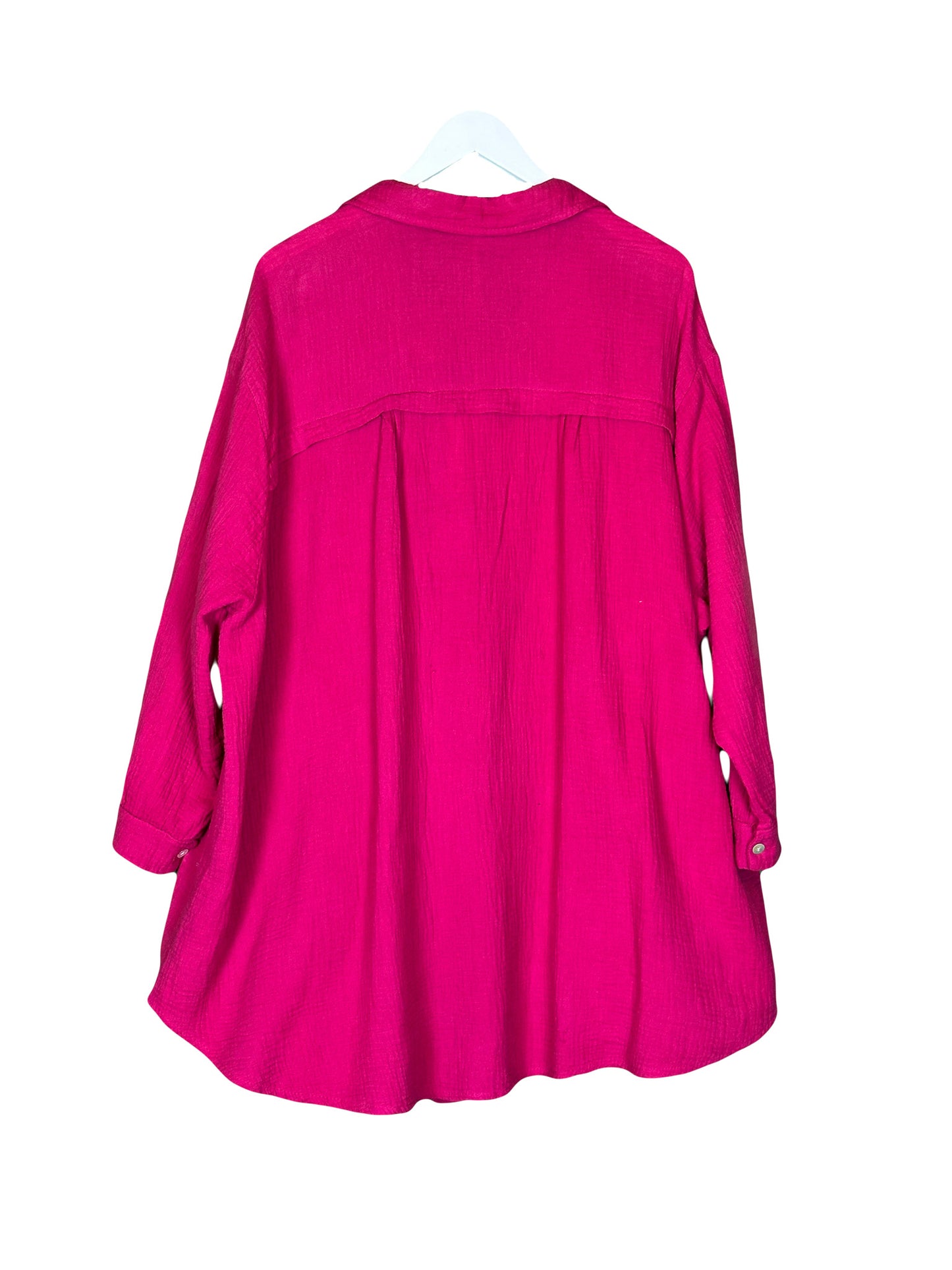 MUSSELIN ULTRA OVERSIZE BLUSE LONG versch. Farben