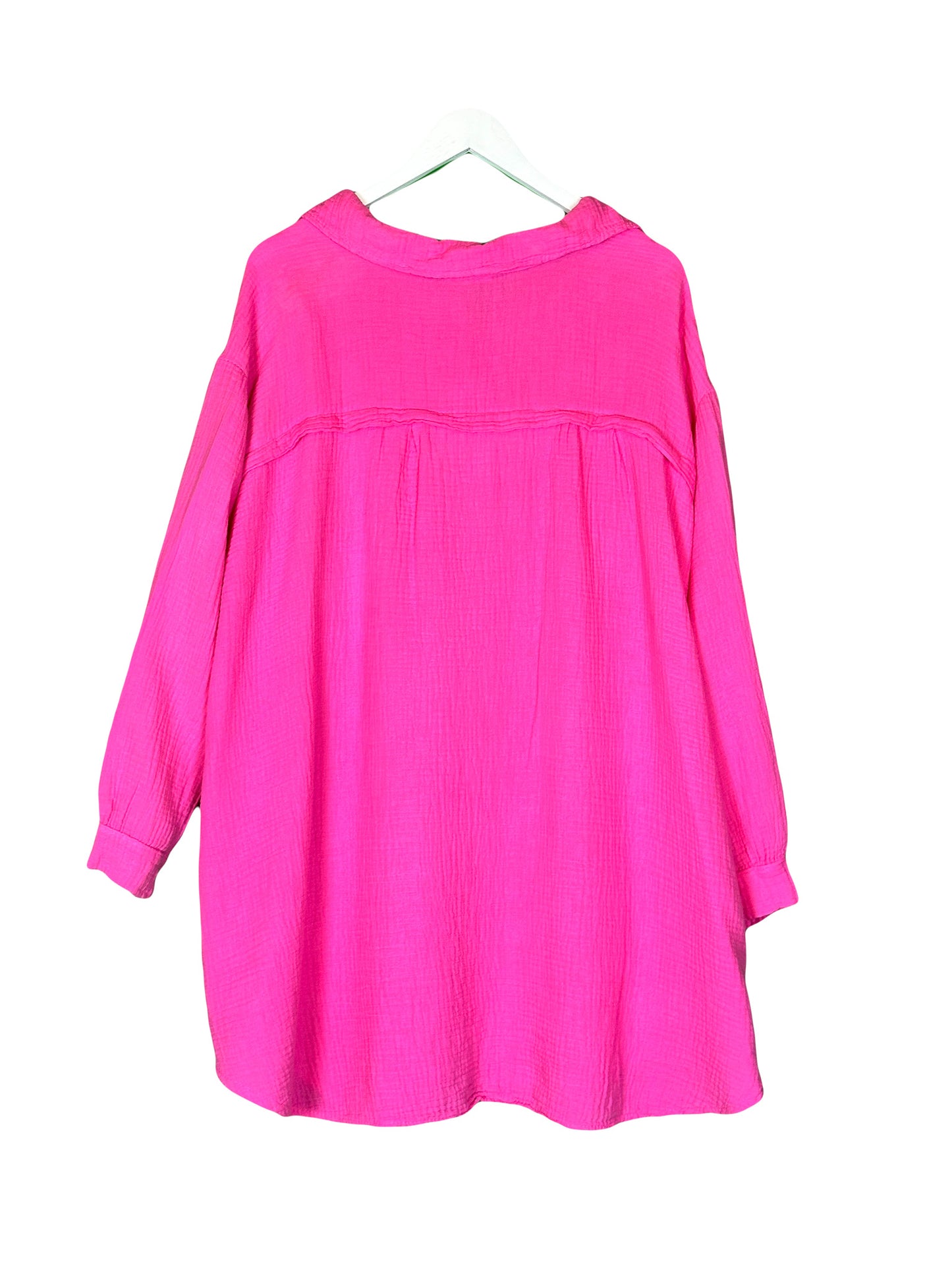 MUSSELIN ULTRA OVERSIZE BLUSE LONG versch. Farben