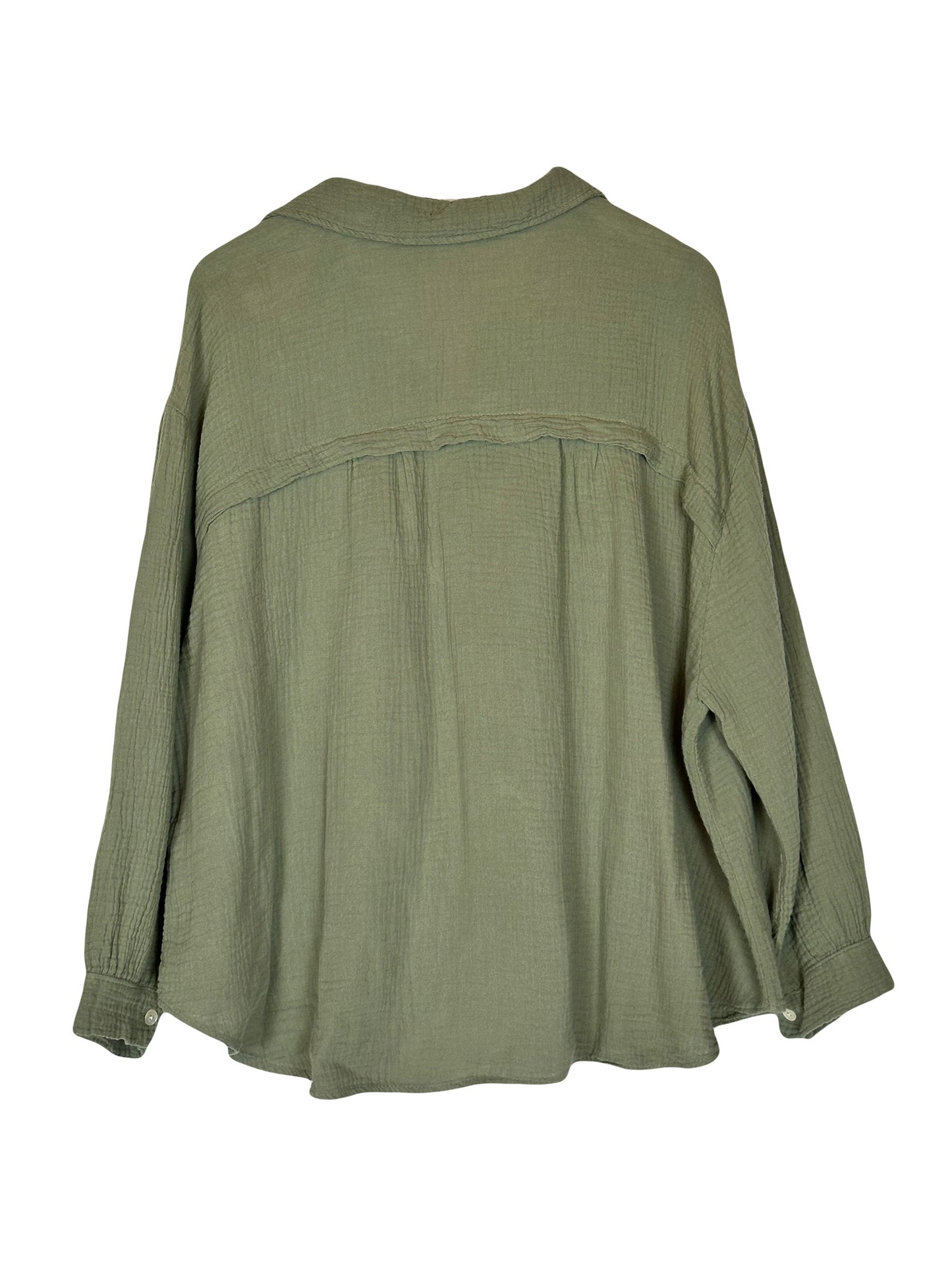 MUSSELIN ULTRA OVERSIZE BLUSE versch. FARBEN