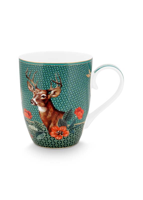 PIP STUDIO BECHER LARGE WINTER WONDERLAND DEER GREEN