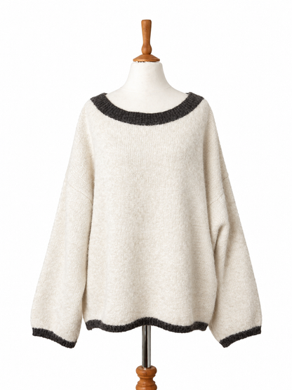 Oversize Pullover VERA mit Alpakawolle