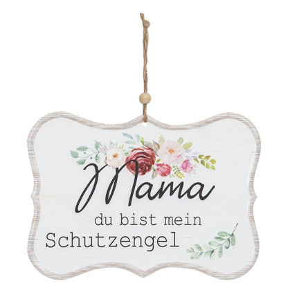 CLAYRE & EEF Schild Mama du bist mein Schutzengel