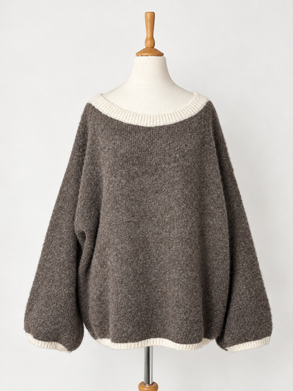 Oversize Pullover VERA mit Alpakawolle