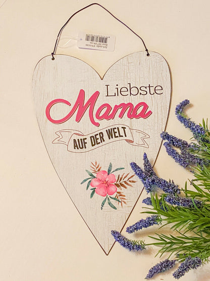 CLAYRE & EEF SCHILD "LIEBSTE MAMA AUF DER WELT"